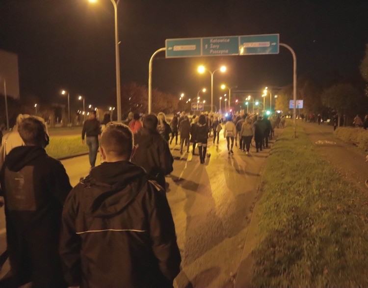 Jastrzębianki kolejny dzień protestują na ulicach miasta, Tomasz Mazur